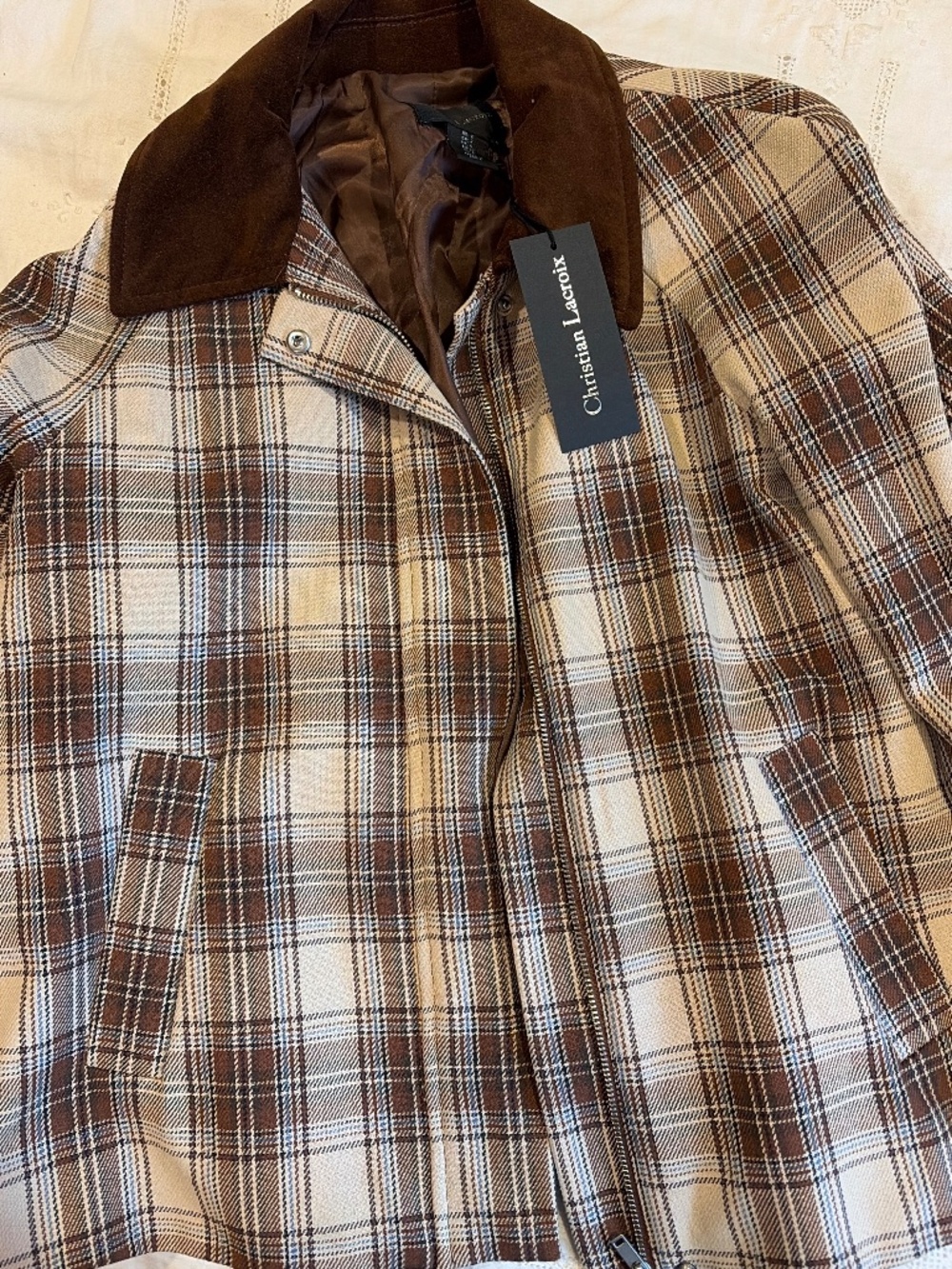 CHRISTIAN LACROIX PLAID JACKET